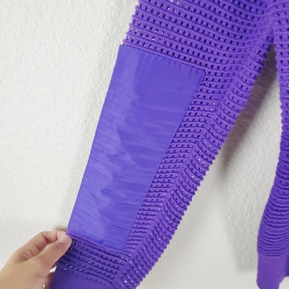 Lauren Ralph Lauren Purple Open Knit Casual Pullover Sweater Size Small - Picture 7 of 9